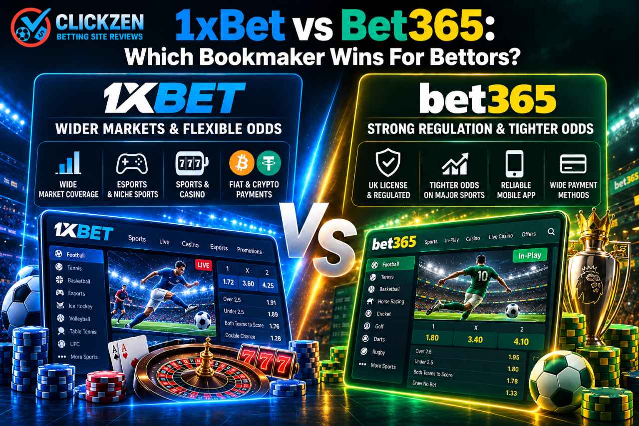 1xBet vs Bet365: Which Bookmaker Wins For Bettors?