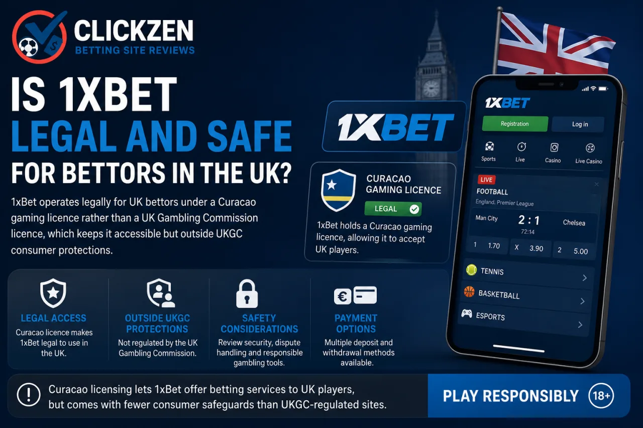 Is 1xBet legal and safe for bettors in the UK