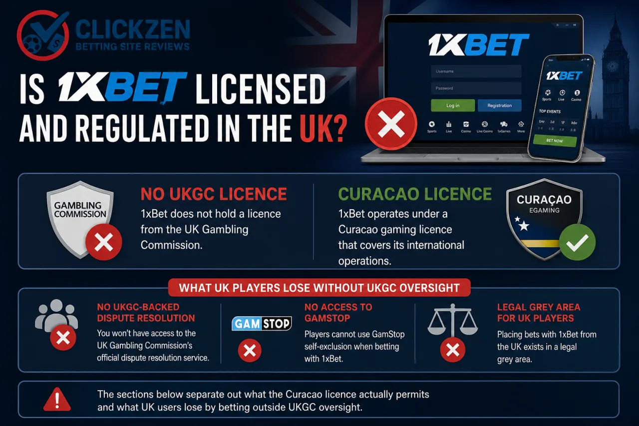 Is 1xBet licensed and regulated in the UK